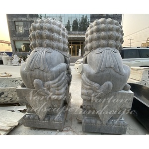 Personnalisé en plein air jardin ornement grand granit fu chiens sculpture marbre chinois <span class=keywords><strong>toto</strong></span> statues <span class=keywords><strong>de</strong></span> chien <span class=keywords><strong>de</strong></span> vente - Product Image 3
