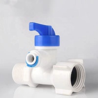 RO Wasser auf bereiter Teile Zubehör Armaturen 1/4 ''3/8 "Dreiwege-Kugel hahnsc halter aus konstantem Messing