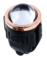 Phare antibrouillard LED bicolore pour moto, projecteur, feux de route et de croisement, mini phare de conduite pour moto, éclairage LED
