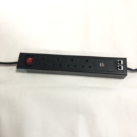 Regleta de Enchufes Inteligente PDU con Resistencia a Altas Temperaturas y Protección Contra Incendios, Equipo de Distribución de Energía con USB y Cualquier Tipo de Enchufe BST-US6C