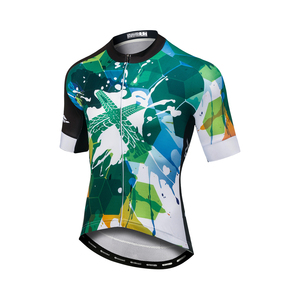Custom Printed Short Sleeve Cycling Jersey with 4-Way Stretch Poly Spandex & Full Sublimation Print for Adult <b>Road</b> MTB Commute - Product Image 1
