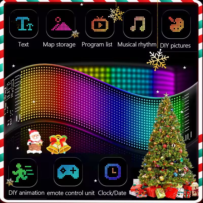 Programmable Flexible LED Display Screen Car