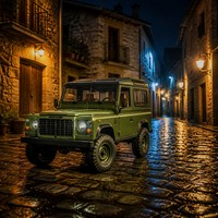 Voiture télécommandée RC Rock Crawler SUV 4x4 verte tout-terrain, style vintage 2 portes, homologuée EN71 CE pour adultes