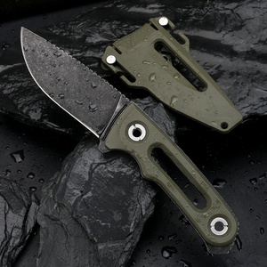 มีดต่อสู้แบบปรับแต่งได้เอง ทำจากเหล็กกล้าไร้สนิม ใบมีดแบบตายตัว พร้อมปลอกมีดอุตสาหกรรม ด้ามจับพลาสติก ความหนา 3.0 มม. รับประกัน 1 ปี - Product Image 5