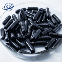 Fournisseur de capsules vides personnalisables OEM 0 #   Capsule de gélatine noire halal