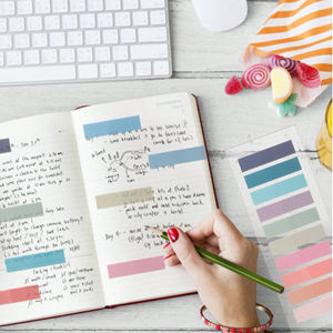 ملاحظات لاصقة شفافة ذاتية اللصق، علامات كتب، للمذاكرة والقراءة، فاصل شفاف، أدوات مكتبية لطيفة وكيوت - Product Image 2