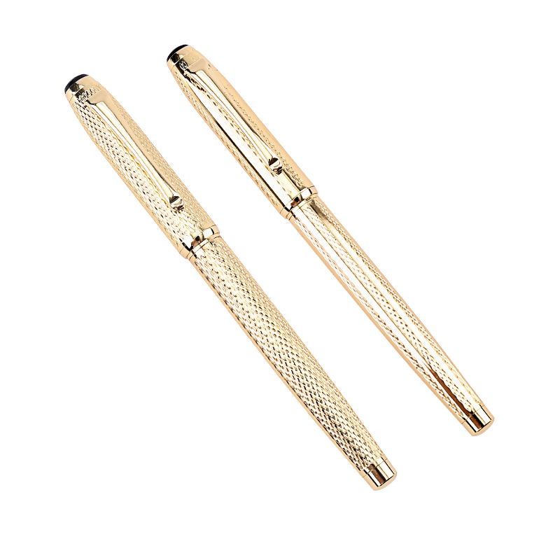 ペン24金 中国製オンライン販売注文用万年筆キット、曲線状金メッキ24K