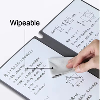 Bloc-notes tableau blanc réutilisable Bview Art A5 avec marqueur effaçable, tableau d'écriture portable pour réunion de bureau, écriture, dessin