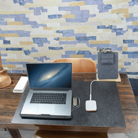 Casing Desktop Magnetik Nirkabel Pengisian Cepat 10W Kulit 6-in-1 Terbaru dengan Kabel untuk Earphone, Smart Watch & Smartphone