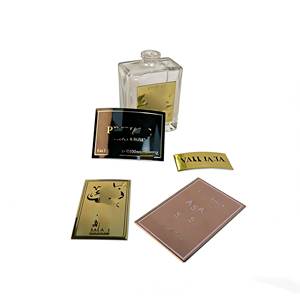 Autocollants en métal aluminium personnalisés en relief pour vin et parfum, imperméables, étiquettes 3D personnalisées, emballage personnalisé, autocollants en aluminium - Product Image 1