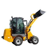 Minicargadora de Ruedas Eléctrica Articulada de 0.5T~1T para Jardín, Granja y Uso Agrícola, con Batería, en Venta