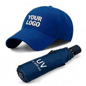 Casquette de baseball unie à visière plate style hip-hop 5 panneaux avec logo brodé – Cadeau promotionnel pour événements professionnels - Product Image 1
