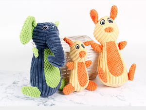 حيوان أليف أساسي لطيف لمشاهد التفاعل بين القطط والكلاب ، ألعاب حيوانات أليفة من القطيفة على شكل حيوان لصنع الصوت ومقاومة للمضغ - Product Image 2