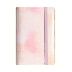 Custom Loose-Leaf Budget <b>Binder</b> 6 <b>Rings</b> <b>Binder</b> Leather Cover Notebook with Elastic Base Planner Book - Product Image 1