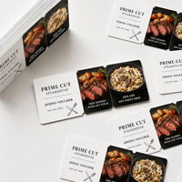Billets coupés sur mesure pour les promotions de restaurants buffet et grillades, avec personnalisation de la taille, du logo et de la couleur