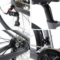Nouveau vélo de route en fibre de carbone 2026, 700c, 22 vitesses, frein à disque hydraulique, vélo de course aérodynamique avec roues en aluminium pour usage urbain adulte