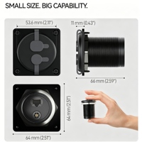 Support de fixation pour voiture Starlink V4, étanche, avec panneau de passage mural RJ45 Ethernet et alimentation de câble DC, pour câble Starlink Gen3, accessoires pour camping-car et voiture
