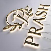 Letras de Aluminio con Retroiluminación 3D y Logotipo Personalizado para Empresa, Letrero con Módulos LED para Nombre Comercial, Letreros para Pared de Tienda o Fachada