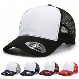 Gorras de Béisbol Personalizadas al por Mayor con Visera Curva, Gorras Trucker Lisas con Malla y Cierre a Presión - Product Image 1