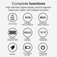 Mestek Electromagnetic Radiation Tester Digital EMF01 Meter Measuring Instrument Electromagnetic Radiation Detector