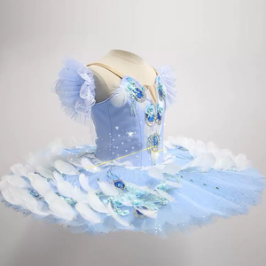 กระโปรงบัลเล่ต์สำหรับเด็ก, ชุดการแสดงความงามในการนอนหลับกระโปรงฟูฟ่องกระโปรงฟ่องชุดการแสดงบลูเบิร์ด - Product Image 3