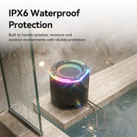 Haut-parleur de conversation IA étanche pour salle de bain et extérieur, audio BLE 5W, fixation magnétique, commande vocale