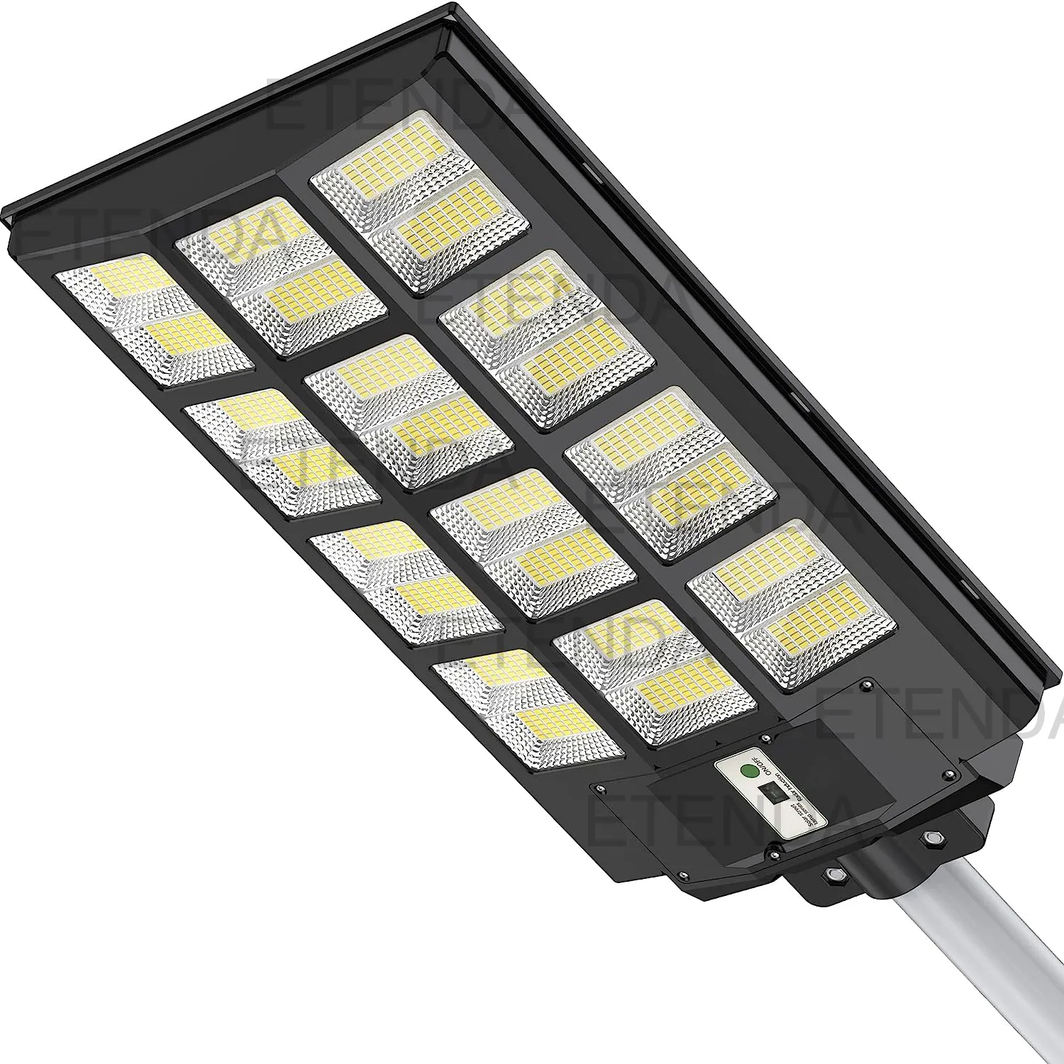 Đèn Led Phản Xạ Năng Lượng Mặt Trời Đèn Đường Tấm Năng Lượng Mặt Trời Tất Cả Trong Một Chống Nước Ngoài Trời 6000K 500W