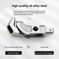 Clé dynamométrique à barre en acier réglable de qualité industrielle EXPLOIT Metric Alloy avec une capacité de 1000-2000 N.m