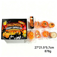 Calendrier de l'Avent Squishy Halloween : Ornement anti-stress ASMR à presser, cadeau de fêtes pour la relaxation quotidienne, les loisirs en intérieur et l'amélioration de l'humeur