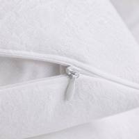 Taie d'oreiller confortable, résistante, respirante et imperméable en polyester tricoté avec fermeture éclair, motif imprimé moderne pour la maison