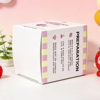 Boîte en papier mat imprimée sur mesure, emballage de poudre de matcha à la fraise, boîte cadeau, boîte en papier de qualité alimentaire pour poudre de thé