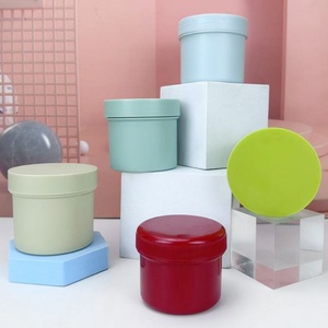 5 oz 150ml Green Blue Orange White <b>Plastic</b> Cosmetic <b>Jar</b> with Screw Top Lids for Body Butter - Product Image 2