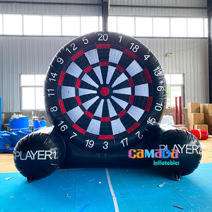 Gioco Gonfiabile Bersaglio da Calcio con Freccette e Palloni, Pubblicitario, Nero, per Sport - Product Image 5