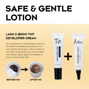 Gollee etiqueta privada personalizada al por mayor líquido semipermanente híbrido marrón negro Color pestañas <span class=keywords><strong>pintura</strong></span> pestañas ceja tinte Kit - Product Image 5