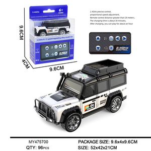 NUOVO Modellino <span class=keywords><strong>Auto</strong></span> in Scala 1:64, Veicolo RC Fuoristrada Mini 2.4G, <span class=keywords><strong>Auto</strong></span> Telecomandata con Rimorchio, Modello in Lega, Velocità Regolabile - Product Image 2