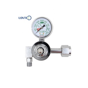 Válvula Reductora de Presión Lovtec, Regulador de Gas de Doble Etapa de Grado Laboratorio para Oxígeno con Manómetro para Primeros Auxilios y Transferencia - Product Image 2