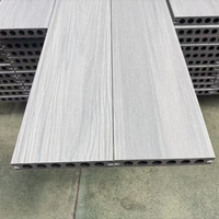 Planches de terrasse en WPC imperméables à trous ronds, co-extrudées, de haute qualité, pour l'extérieur