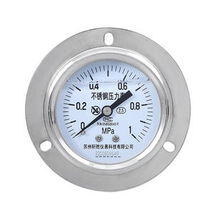 เกจวัดแรงดันสแตนเลส Suzhou Xuansheng YNBF60ZT ขนาด 60 มม. แบบติดตั้งบนแผง ทนทานต่อการสั่นสะเทือนตามแนวแกน พร้อมการเชื่อมต่อแบบเกลียว - Product Image 1