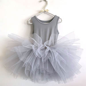 3-10years Kids Ballet Tulle Children Dust <b>pink</b> Dance <b>Tutu</b> Girl Dress - Product Image 2