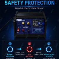 Nouvelle alimentation variable 12V 5A DC/AC à double sortie avec affichage du courant et de la tension – Direct Usine