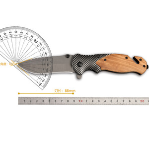 Couteau à <span class=keywords><strong>lame</strong></span> fixe 01 Full Tang avec manche en <span class=keywords><strong>bois</strong></span> massif, cadeaux de chasse personnalisés pour les Braves, différents étuis en cuir, couteau de bushcraft - Product Image 2