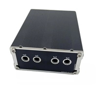 Casing Penutup Aluminium Hitam untuk Modul Elektronik LimeSDR Tipe-A atau Tipe-B dan Kit Penutup dengan Casing Pelindung