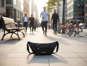 Borsa da uomo a quattro tasche con chiusura a cerniera in poliestere, per uso quotidiano, adatta a tutte le stagioni - Product Image 2