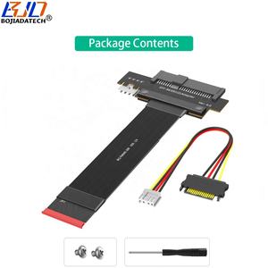 NGFF M.2键-M PCI-E 4.0接口，用于SFF-8639 U2 NVME固态硬盘的U2适配器升降器扩展电缆0.2M，带SATA 15PIN电源 - Product Image 6