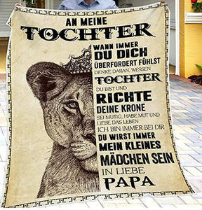 Manta de lana para mamá de hija, manta de mensaje personalizado con letras, correo aéreo, Navidad, franela de anime y <span class=keywords><strong>amor</strong></span> - Product Image 4