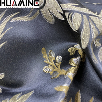 Tissu en coton et polyester de style chinois, simili soie jacquard, pour ameublement