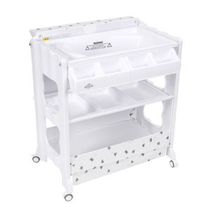 <span class=keywords><strong>Table</strong></span> <span class=keywords><strong>à</strong></span> <span class=keywords><strong>langer</strong></span> bébé pliable avec armoire et <span class=keywords><strong>table</strong></span> de bain intégrée, sac de rangement inclus – Meilleure vente - Product Image 1