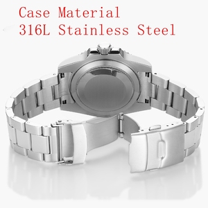 Nh35 사용자 정의 316 스테인레스 스틸 고급 기계식 시계 수상자 남성용 금속 스트랩 포샤이닝 기계식 시계 - Product Image 3