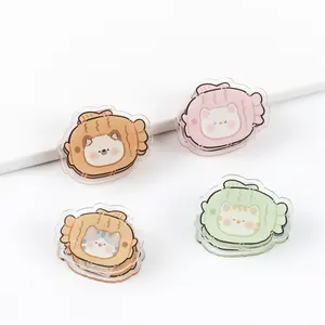 High Quality Cartoon Acrylic Paper Clips Hot Selling Plastic Crafts Direct From Factory
