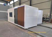 Maison Pliable 1-3 Chambres à Coucher Conteneur de Luxe 20ft Préfabriqué 2 Pliant 40ft Maison Préfabriquée Chine sur Roues